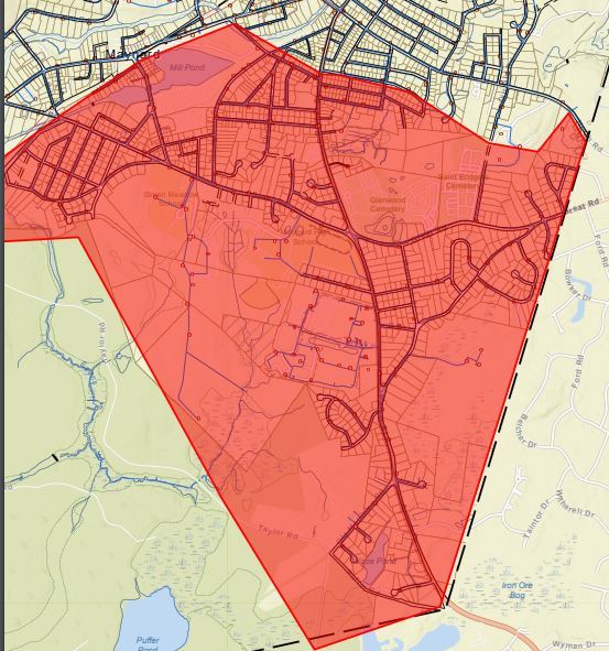 area of hydrant flushing2_4_25