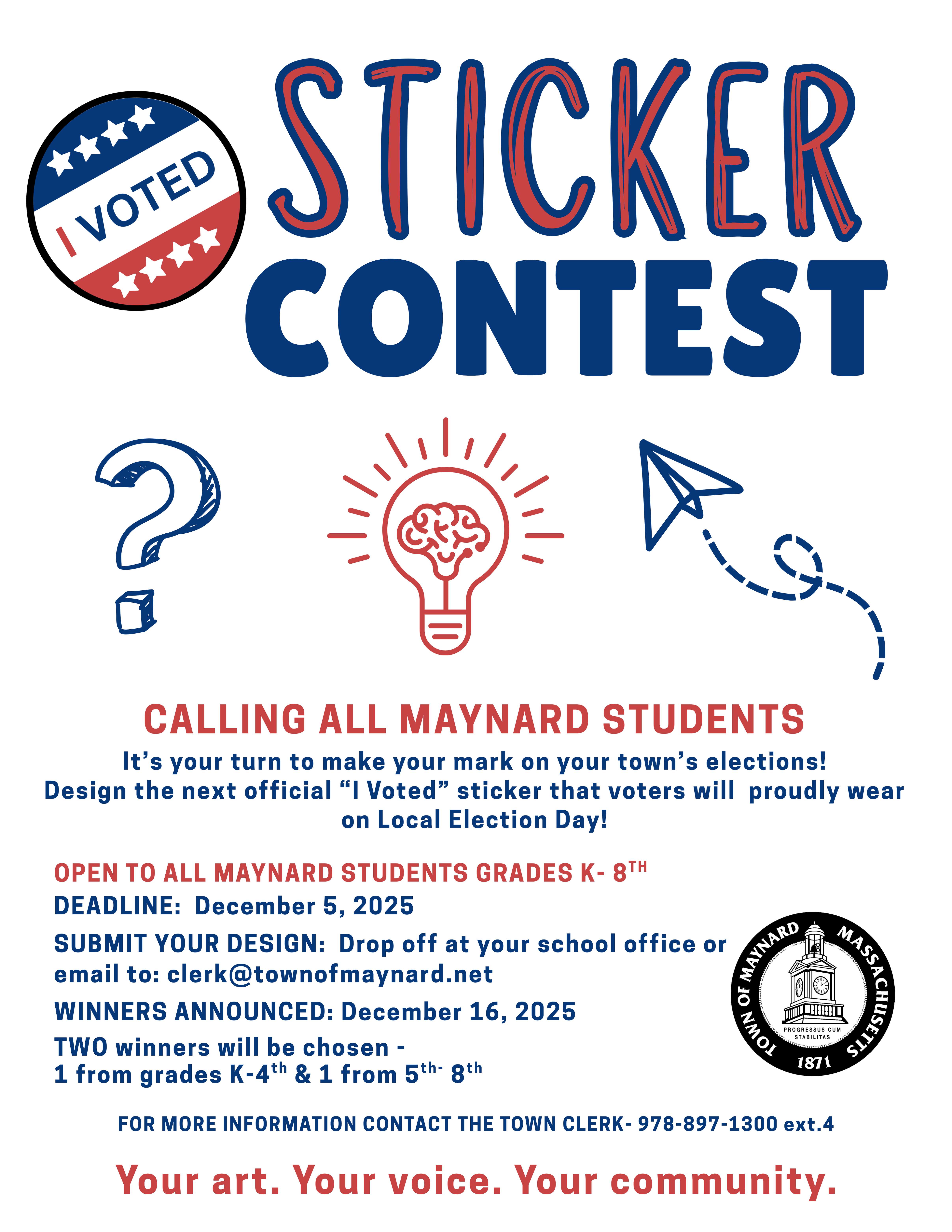 \"I Voted Sticker\" Contest