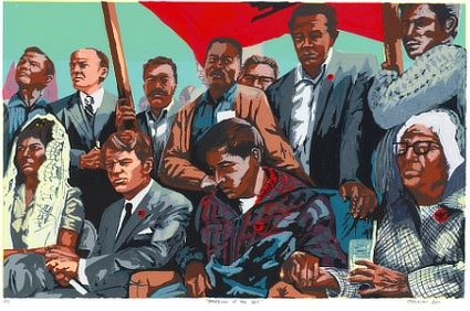 An artist rendering if indigenous people